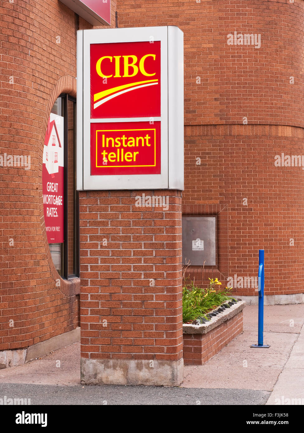 TRURO, CANADA - LE 20 SEPTEMBRE 2015 : centre bancaire CIBC. Banque D'Images