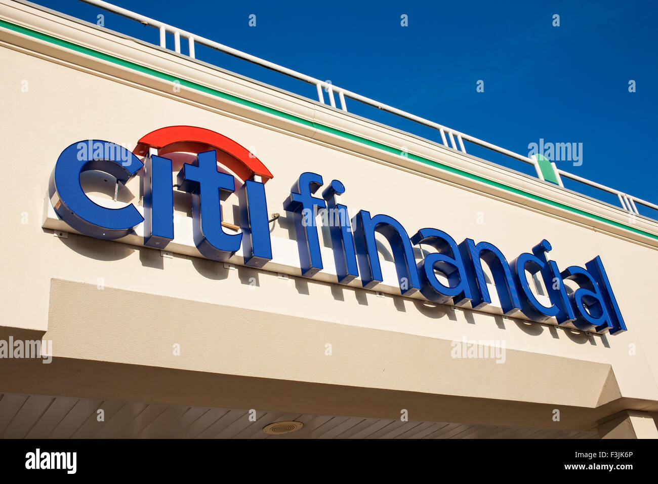 TRURO, Canada - Septembre 07, 2015 : Citi Financial est une partie de Citigroup qui est une base américaine Financial Corporation. Banque D'Images