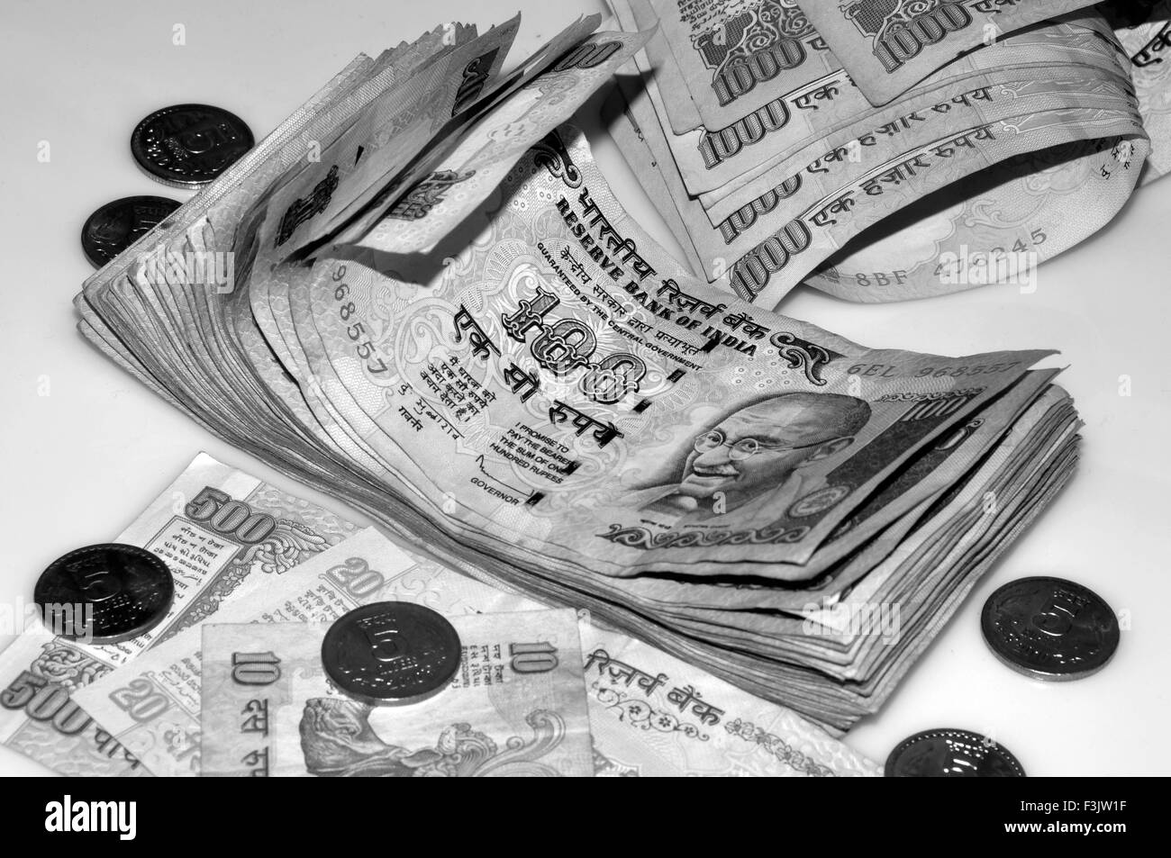 Billets de banque juridique indien Banque D'Images