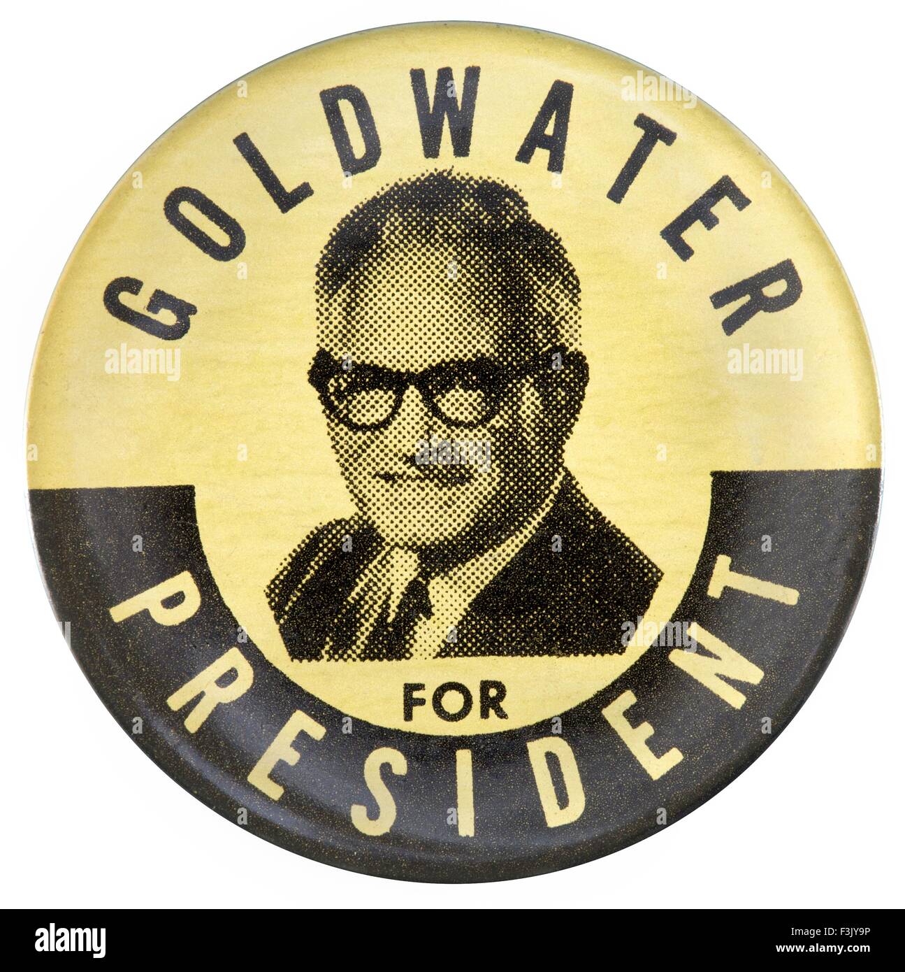 Une campagne présidentielle 1964 Barry Goldwater broche bouton Banque D'Images