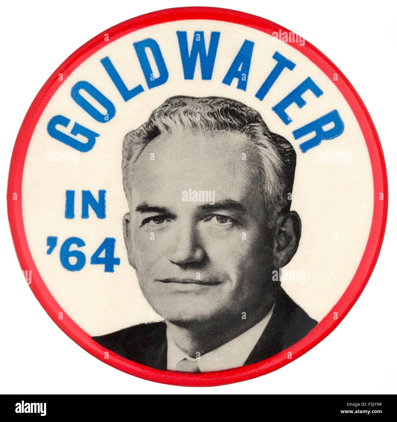 Une campagne présidentielle 1964 Barry Goldwater broche bouton Banque D'Images