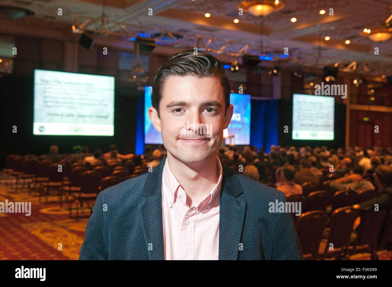 Doherty Fraser, le jeune Écossais d'affaires qui a fondé la société SuperJam. Banque D'Images