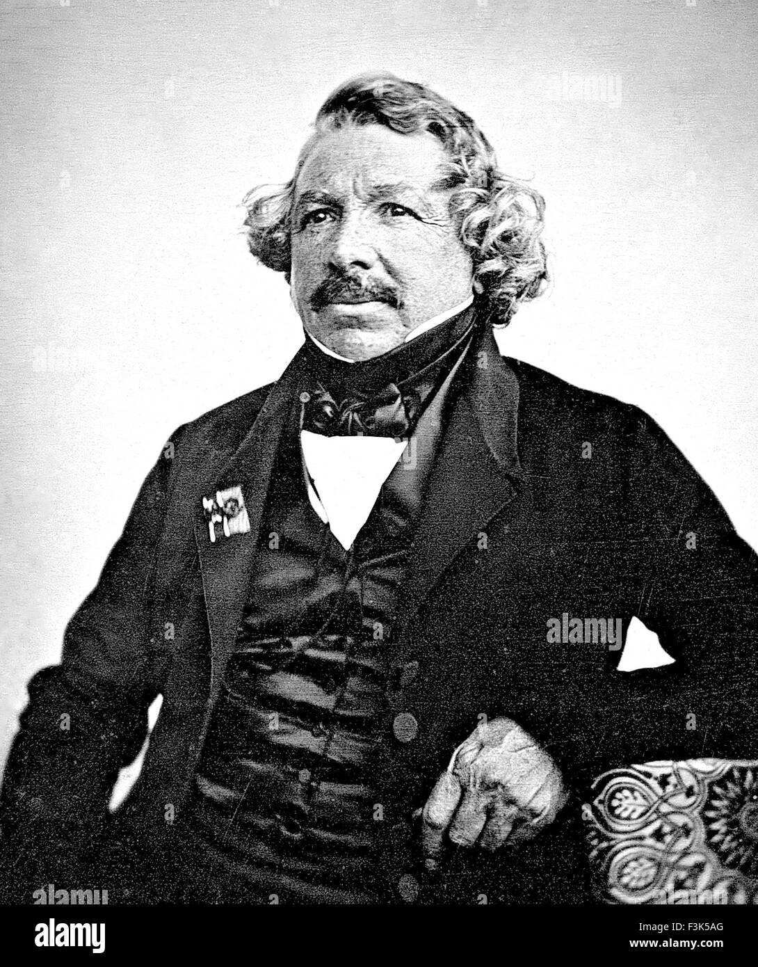 LOUIS Daguerre (1787-1851), artiste et photographe français Banque D'Images