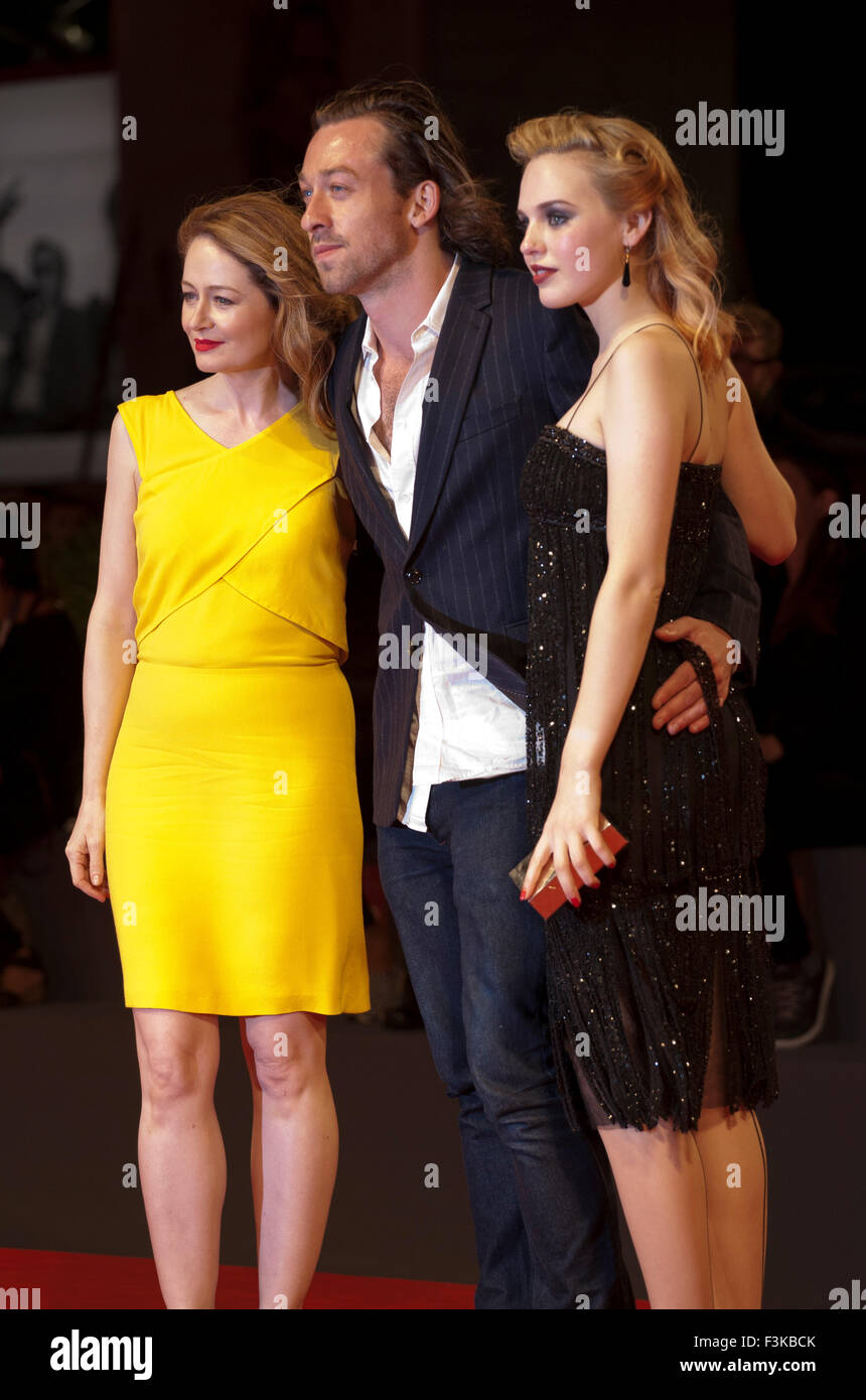 Actrice, Miranda Otto, directeur, Simon Pierre et actrice, jeune à l'Odessa pour projection de gala le film équivaut à Venise Banque D'Images