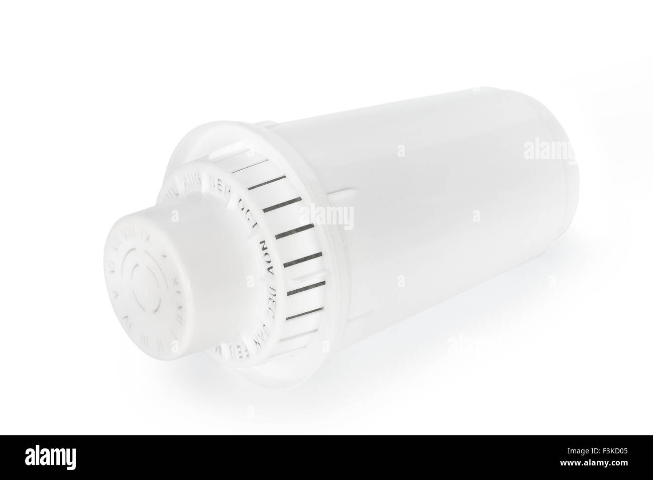 Filtre à eau isolé sur blanc avec clipping path Banque D'Images