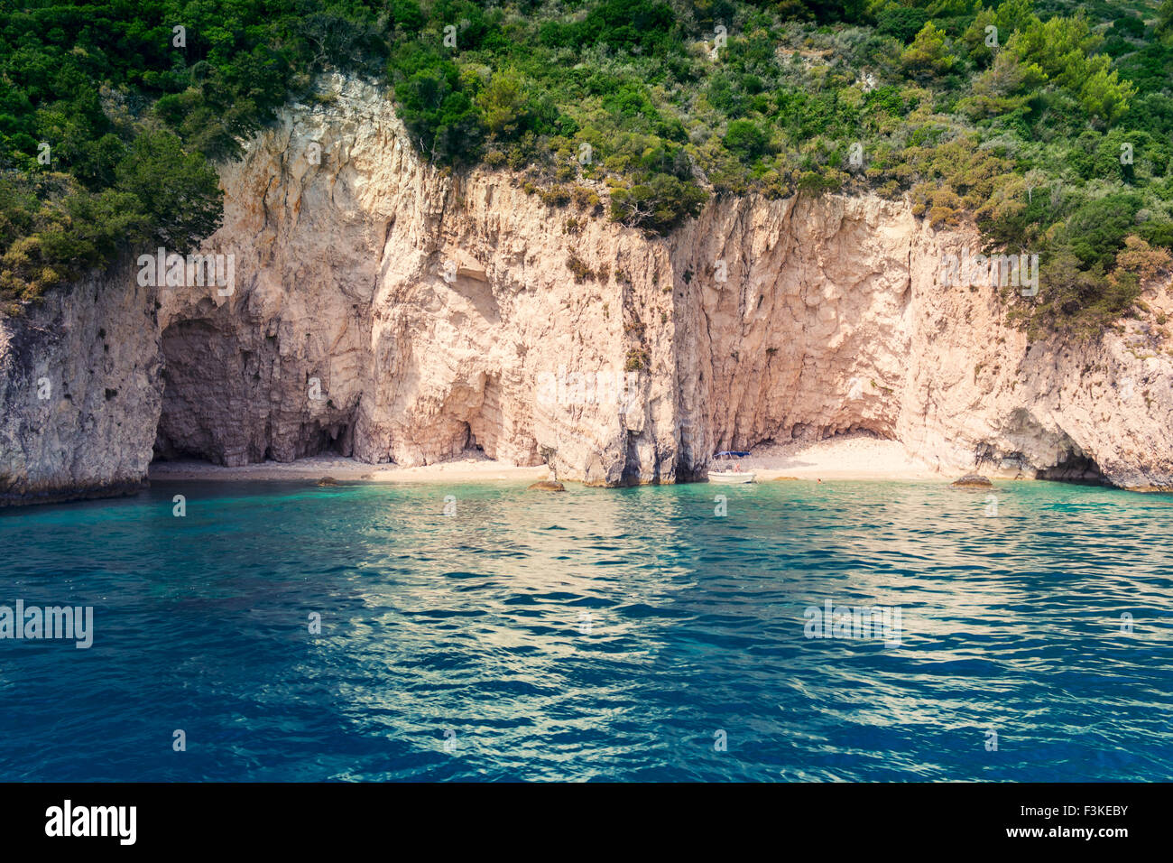 De magnifiques vues sur la mer sur l'île de Zakynthos en Grèce Banque D'Images