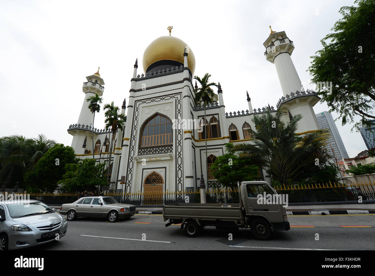 La mosquée Sultan dans Kampong Glam, Singapour. Banque D'Images