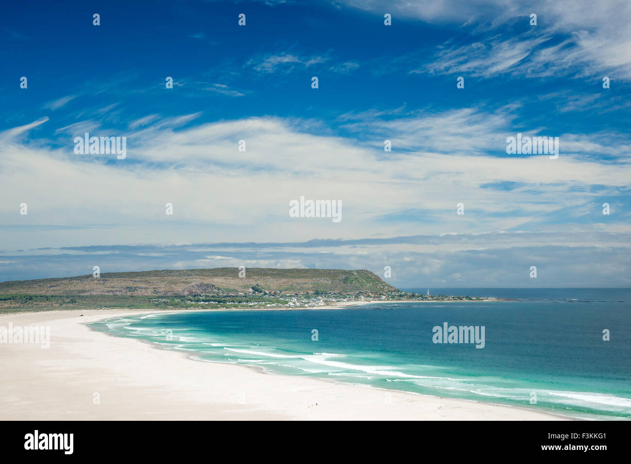 Longue plage de 6km de long sur Chapman's Bay, Cape Town, Cape Town, Afrique du Sud Banque D'Images