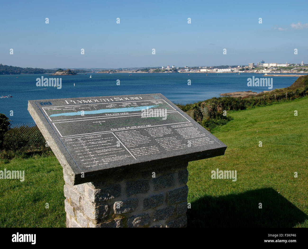 Jennycliff de Plymouth Sound, Devon, UK Banque D'Images