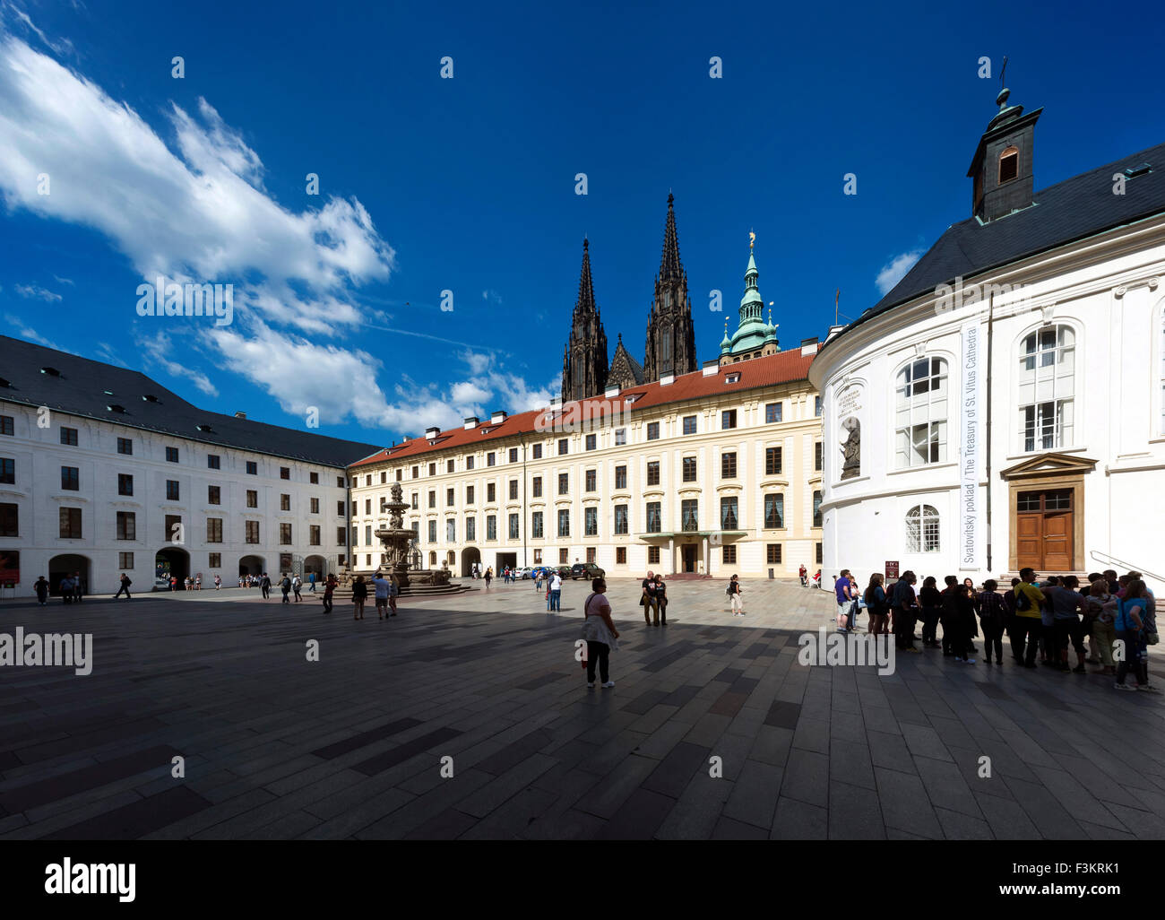 Vieux palais Royal, St, Cathédrale Saint-Guy, Prague, République Tchèque Banque D'Images