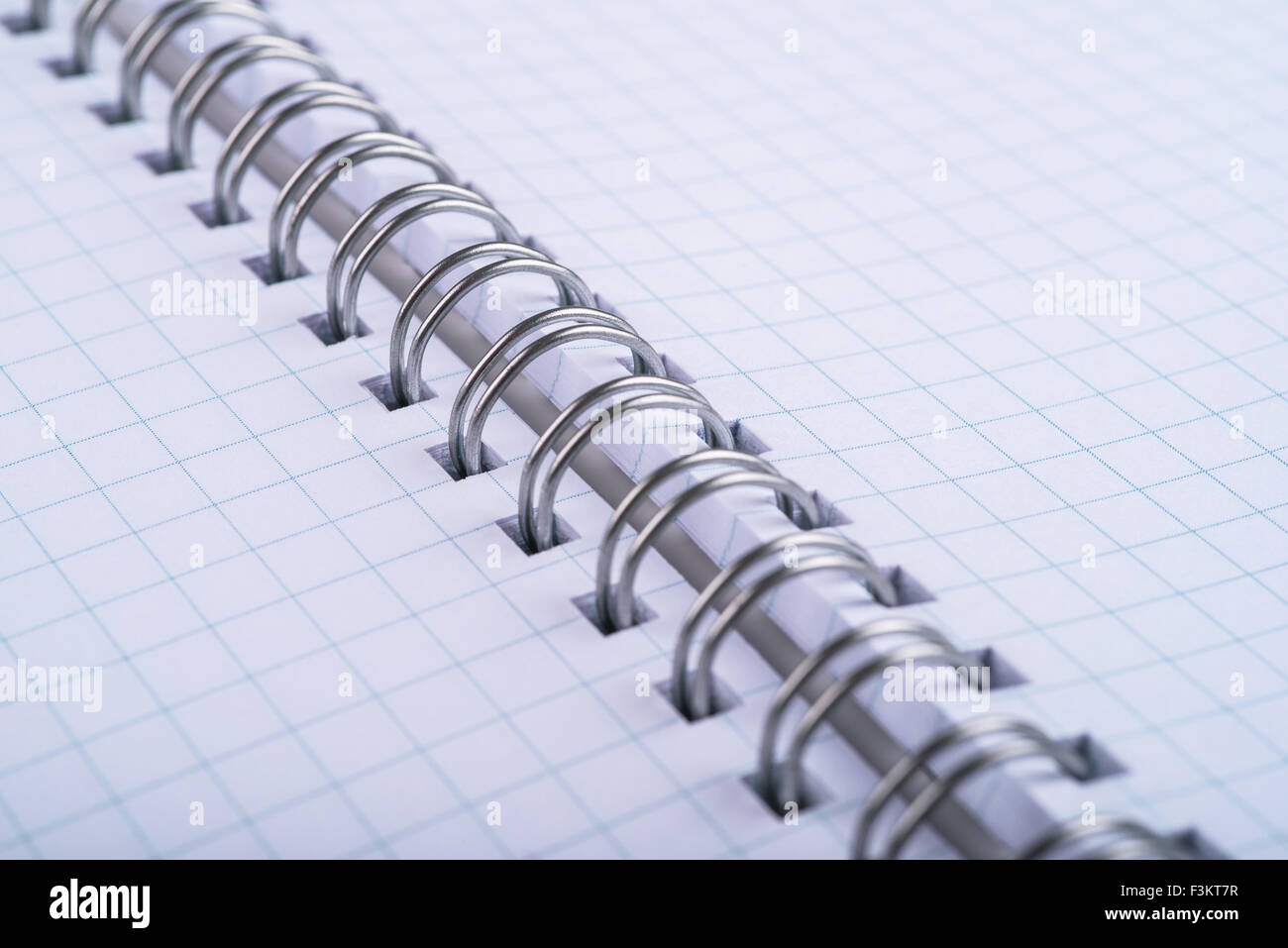 Cahier à feuilles mobiles avec des feuilles squared Banque D'Images