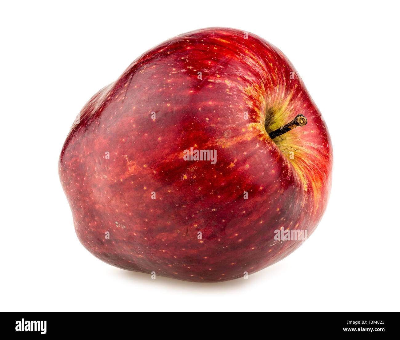 Gros plan macro de plump red apple Banque D'Images