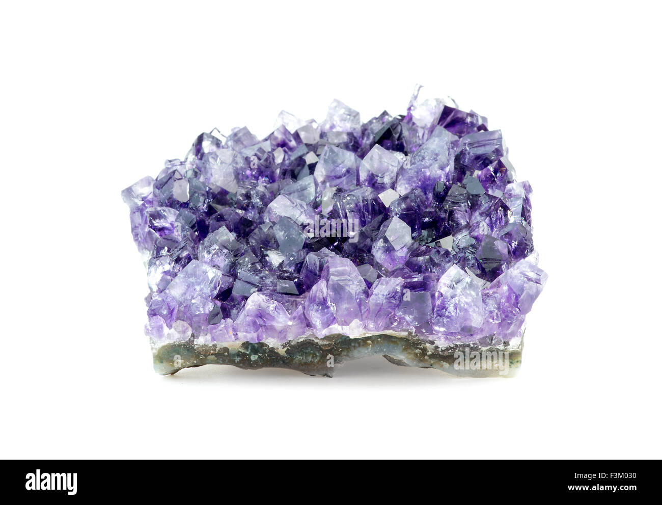 Vue horizontale de rough Amethyst Crystal Banque D'Images