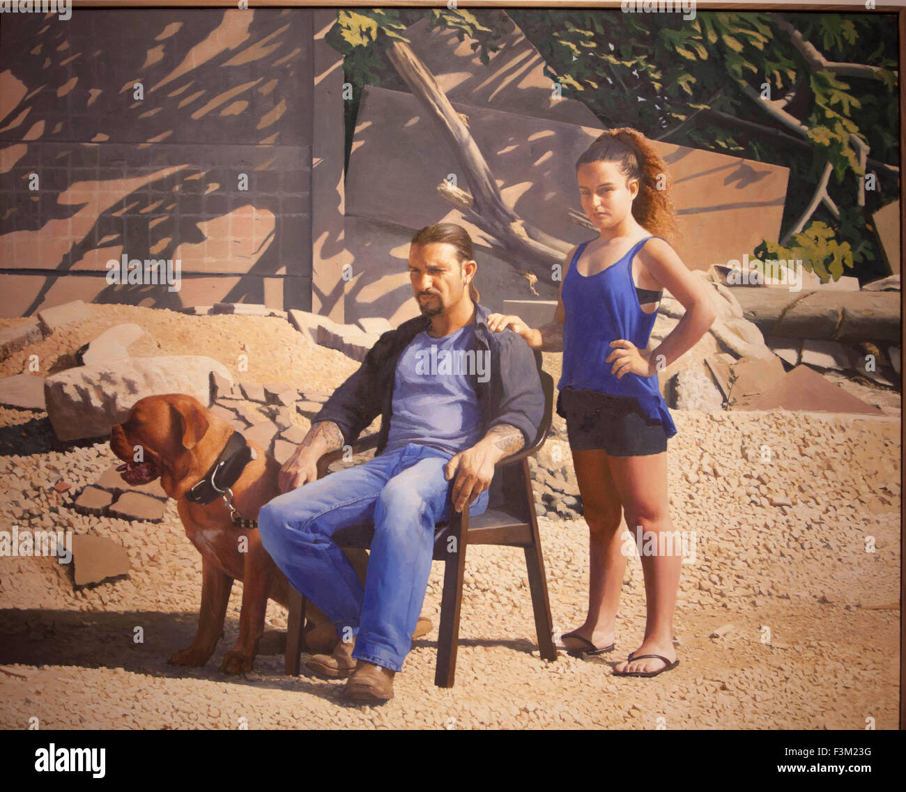 Édimbourg.UK. 09 octobre. Affichage portrait BP dans la région de Scottish National Portrait Gallery. BP Portrait Award afficher à Édimbourg le 10 octobre 2015 - 28 février 2016. Annabelle imagée et Guy. 2015. Pako Mera/Alamy Live News. Banque D'Images