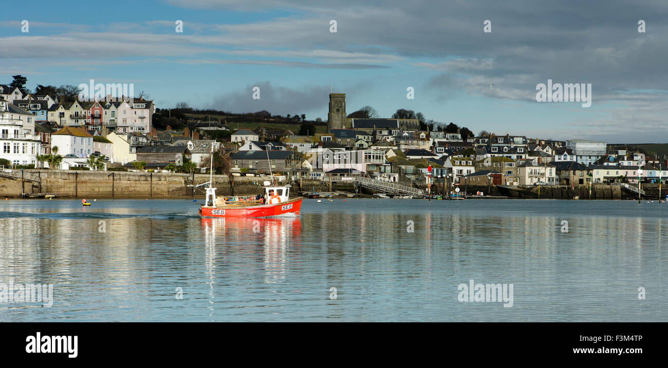 Vue sur l'estuaire à Salcombe, Devon du sud Banque D'Images