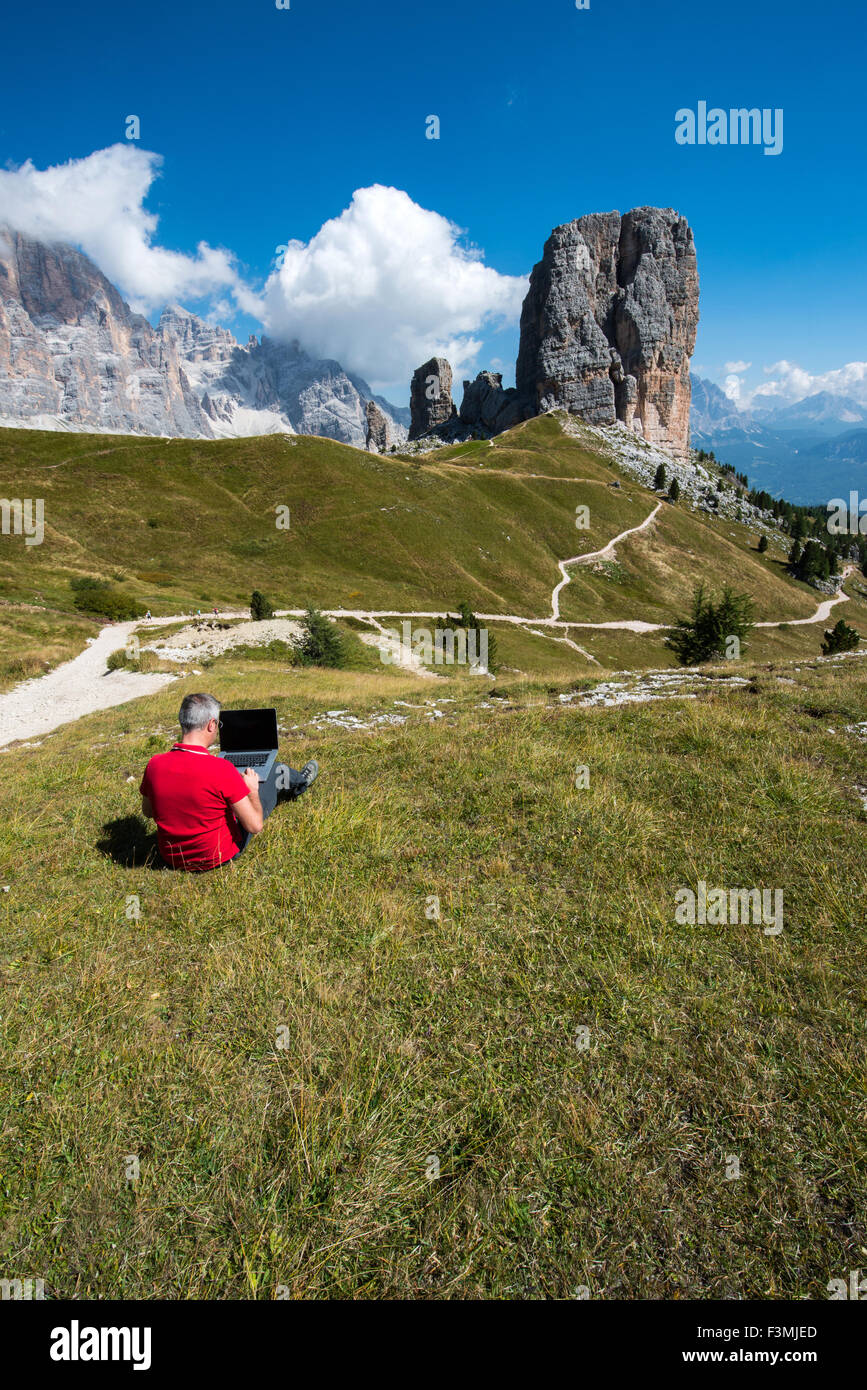 L'homme d'affaires au travail Banque D'Images