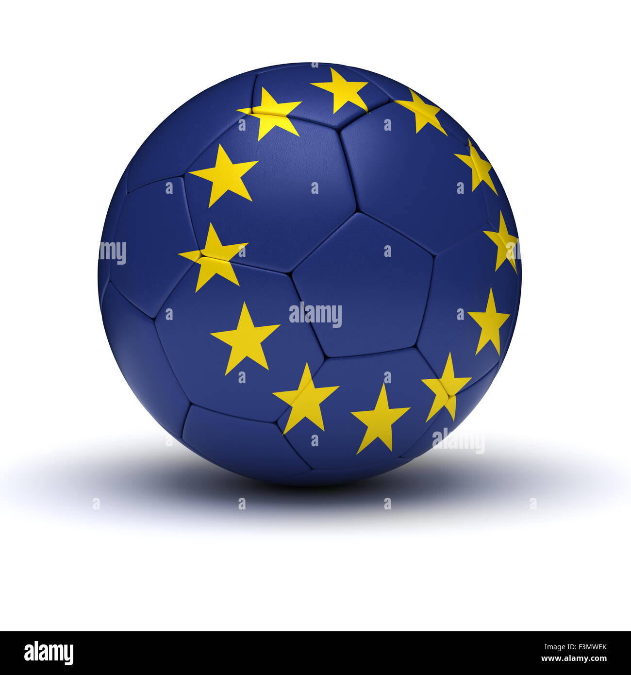 Le football européen (isolé avec clipping path) Banque D'Images