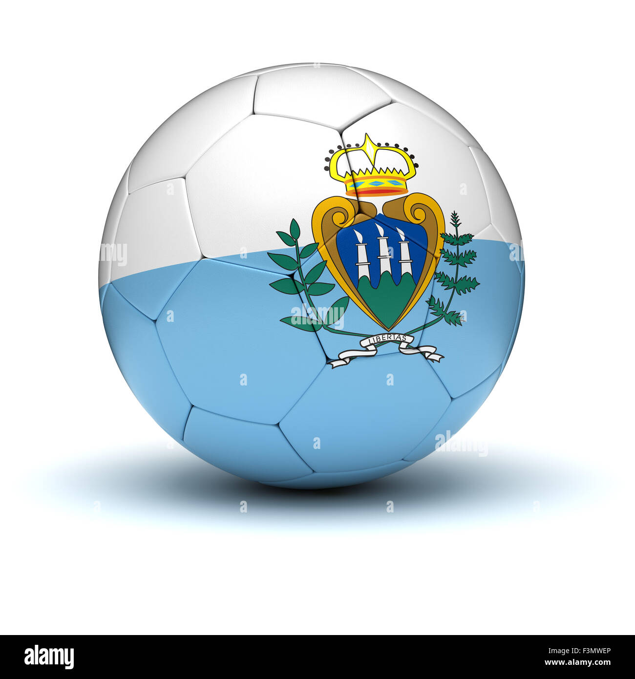 San Marino (isolé de football with clipping path) Banque D'Images