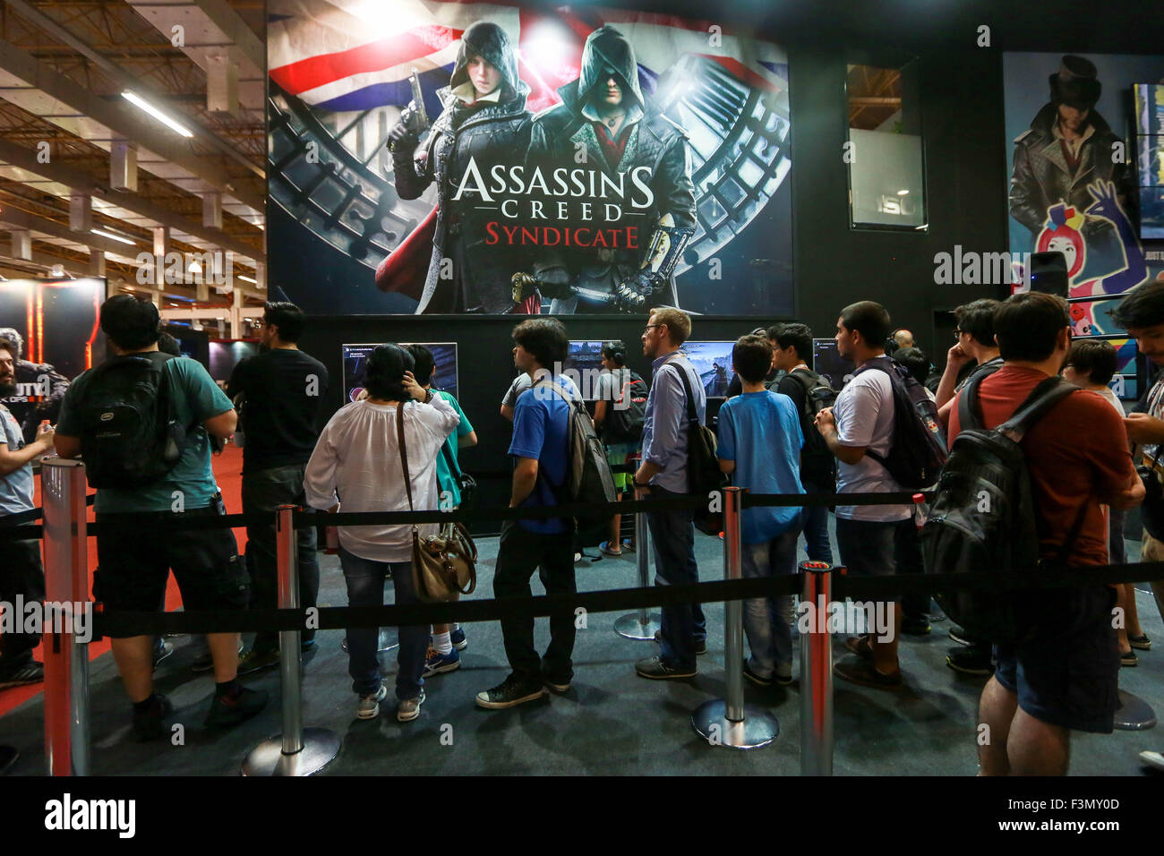 Sao Paulo, Brésil. 05Th Oct, 2015. Les visiteurs au Brésil Game Show, le plus grand salon de jeux en Amérique latine, à l'Expo Center Norte, dans le nord de São Paulo. © Vanessa Carvalho/Brazill Photo Presse/Pacific Press/Alamy Live News Banque D'Images