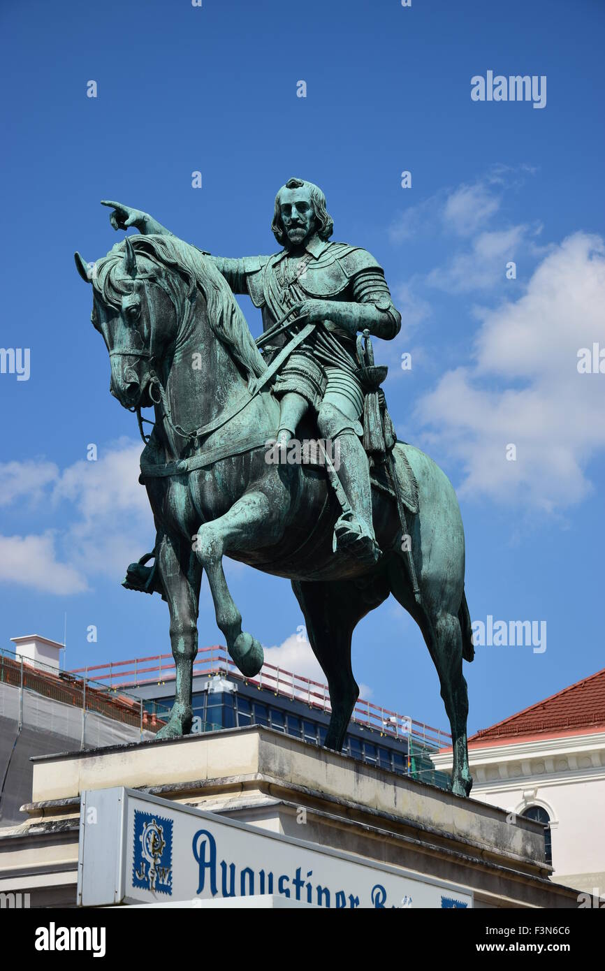 Munich, Allemagne - Monument à Maximilien, prince électeur de Bavière Banque D'Images