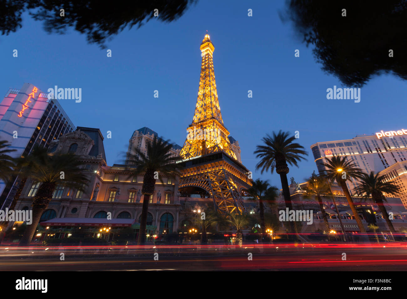 La Tour Eiffel de Paris Paris, Las Vegas, Nevada, USA, du strip Banque D'Images
