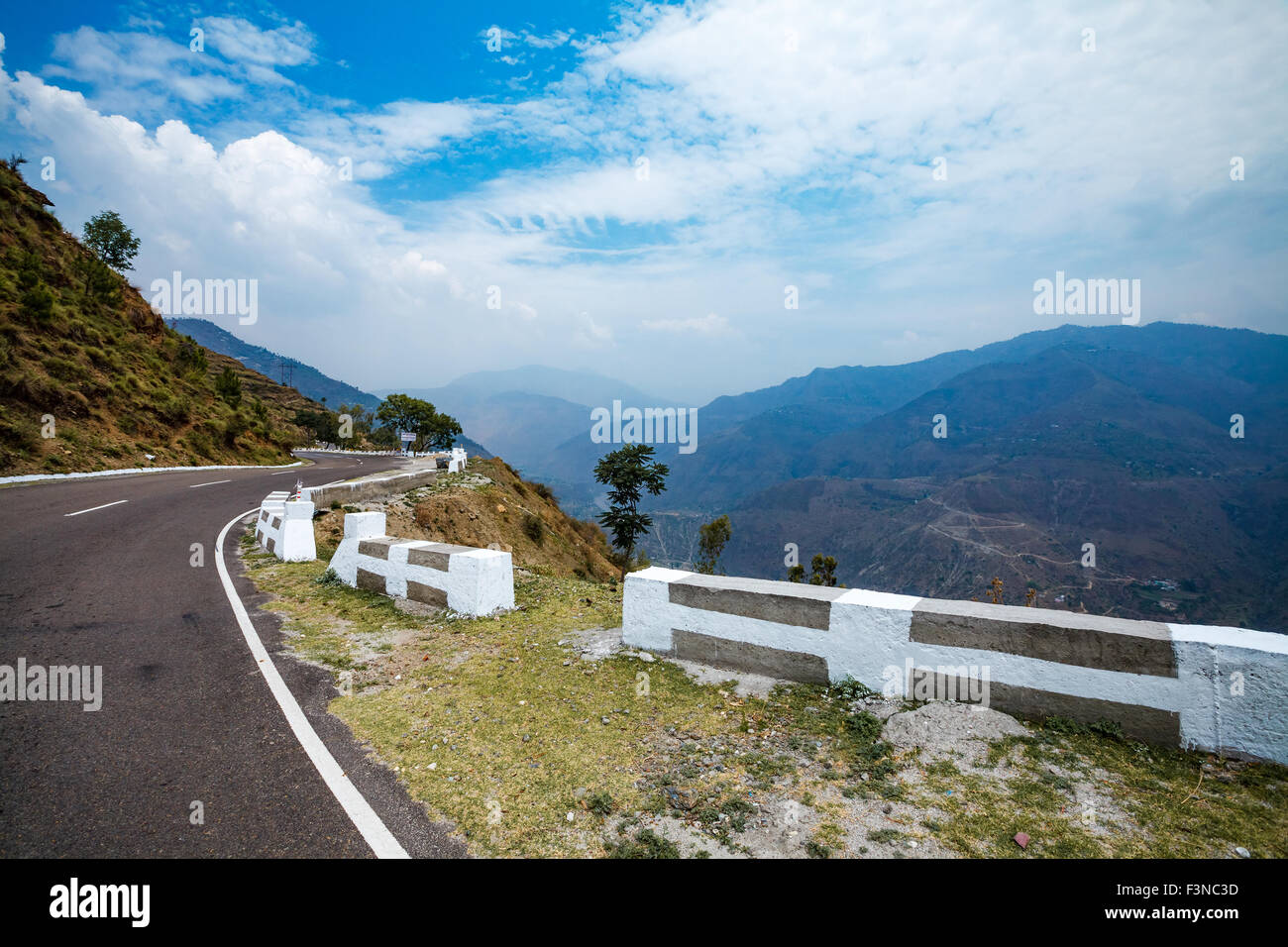Route de la vallée de Spiti, Himachal Pradesh, Inde Banque D'Images