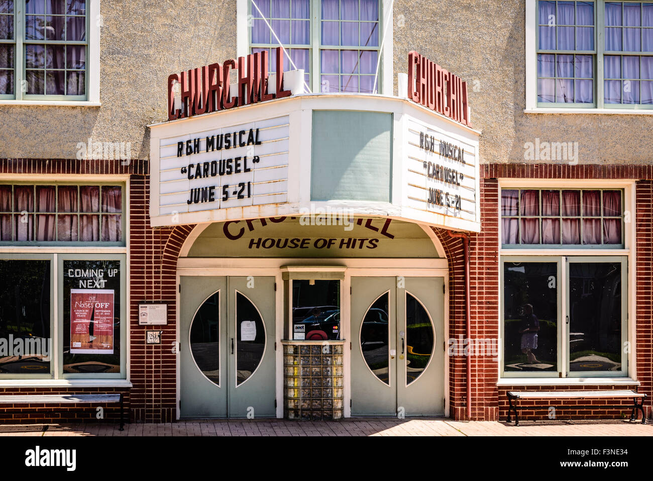 Churchill Theatre Community Building, 103 Walnut Street, Church Hill, Maryland Banque D'Images