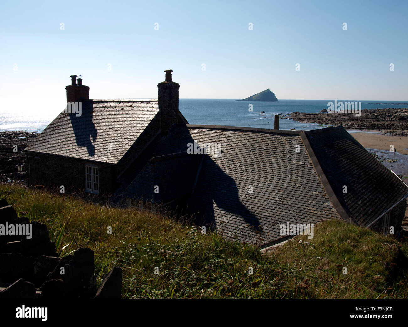 Le vieux moulin, un café maintenant Wembury, Devon, UK Banque D'Images