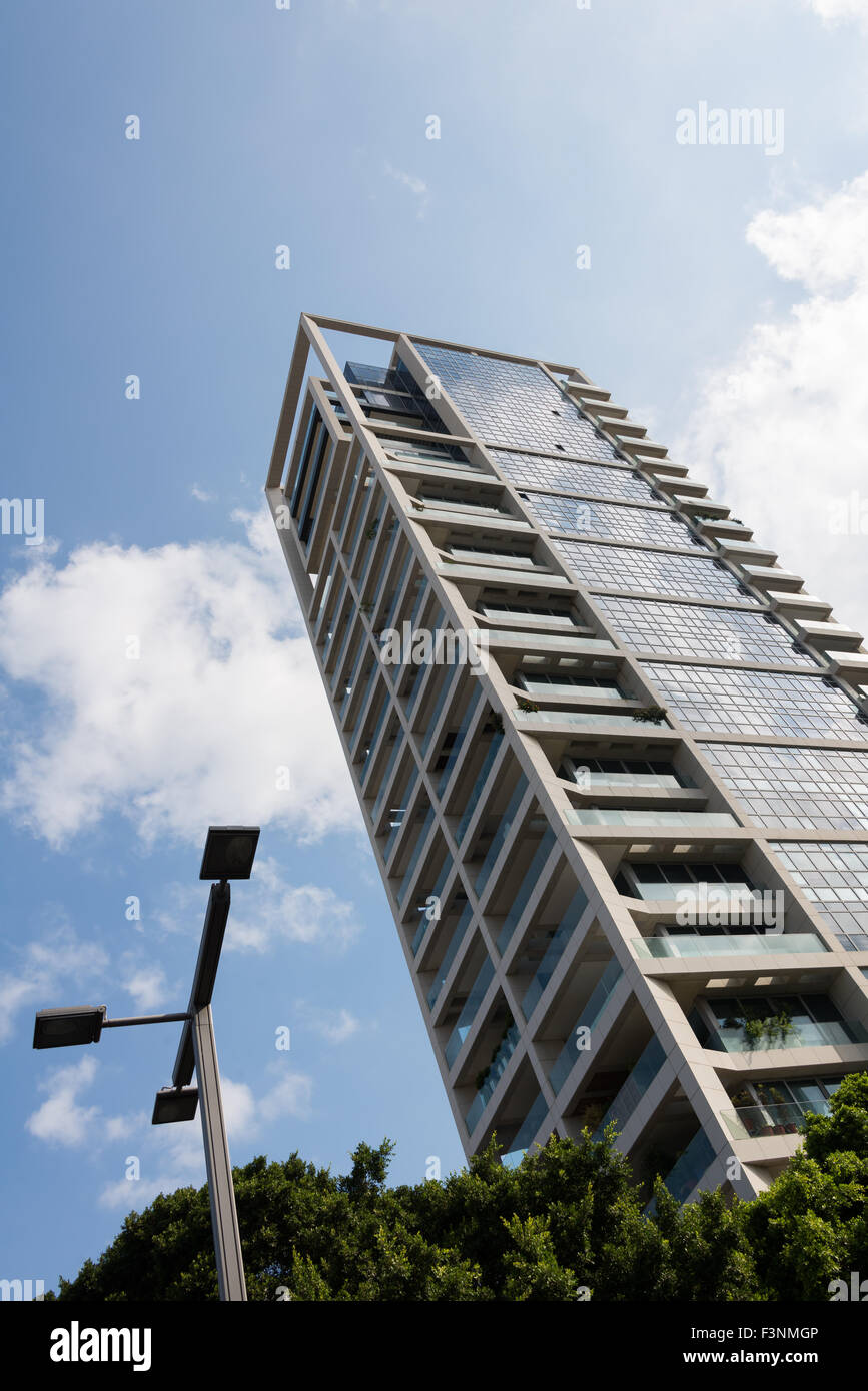 Promenade de Tel Aviv, Israël Banque D'Images