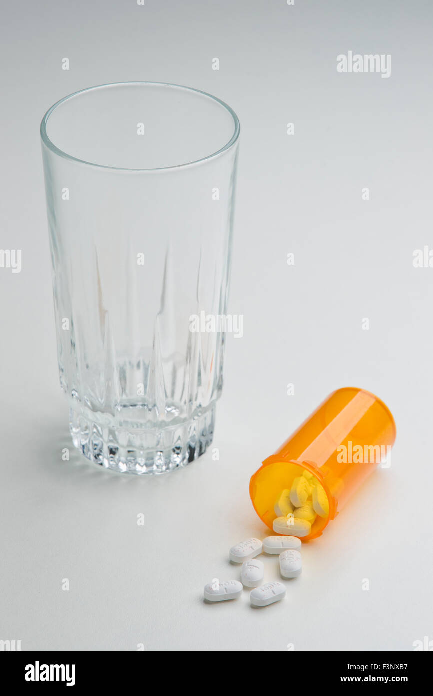 Combinaison d'acétaminophène et de l'hydrocodone Hydrocodone/paracétamol Prescription drug Xodol, Lorcet, Vicodin, antipyrétiques, Liquic Banque D'Images