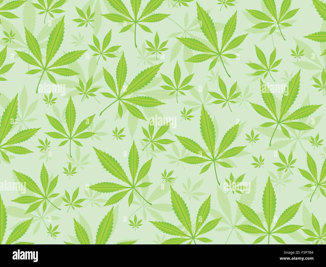 Fond vert feuilles de marijuana. Vector illustration. Illustration de Vecteur