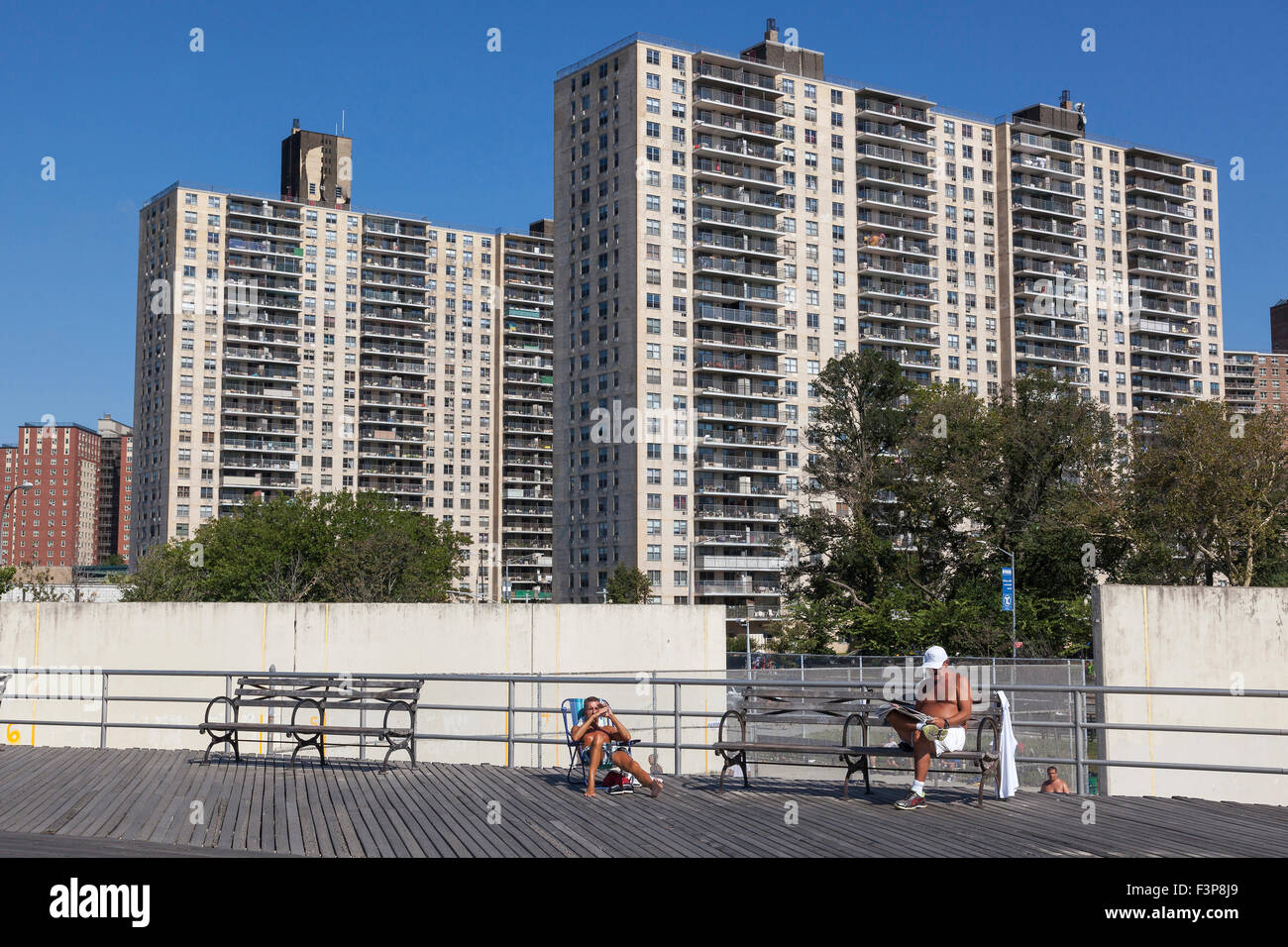 Dans Coney Island, Brooklyn, New York City, USA Banque D'Images