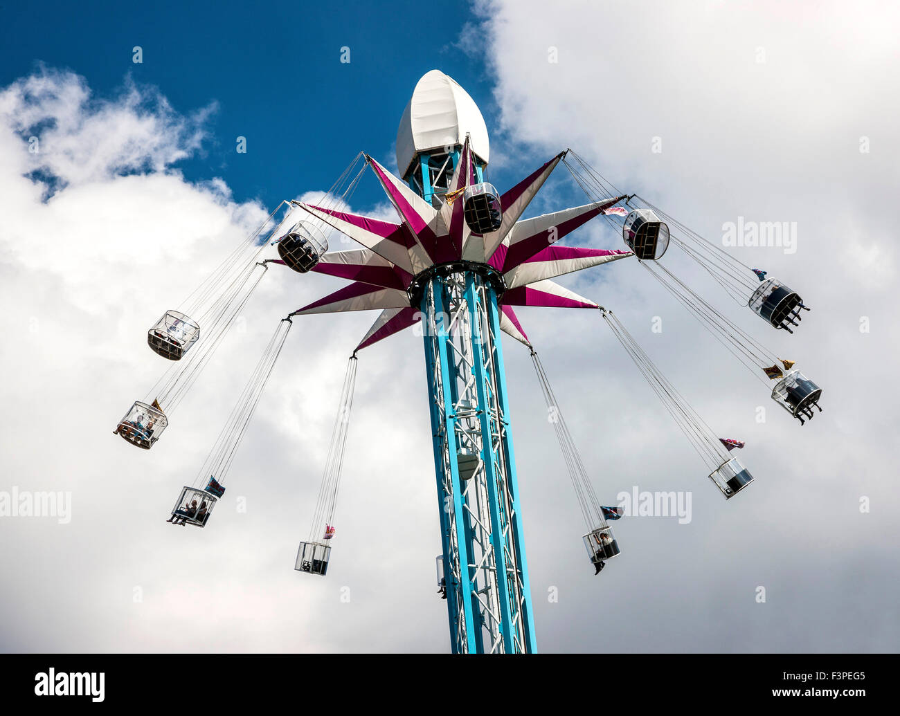 Parc à thème White Knuckle Ride London UK sky Banque D'Images