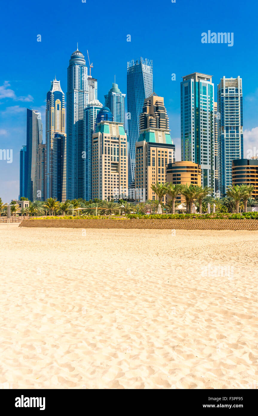 Gratte-ciel de Dubaï Marina. Émirats arabes unis Banque D'Images