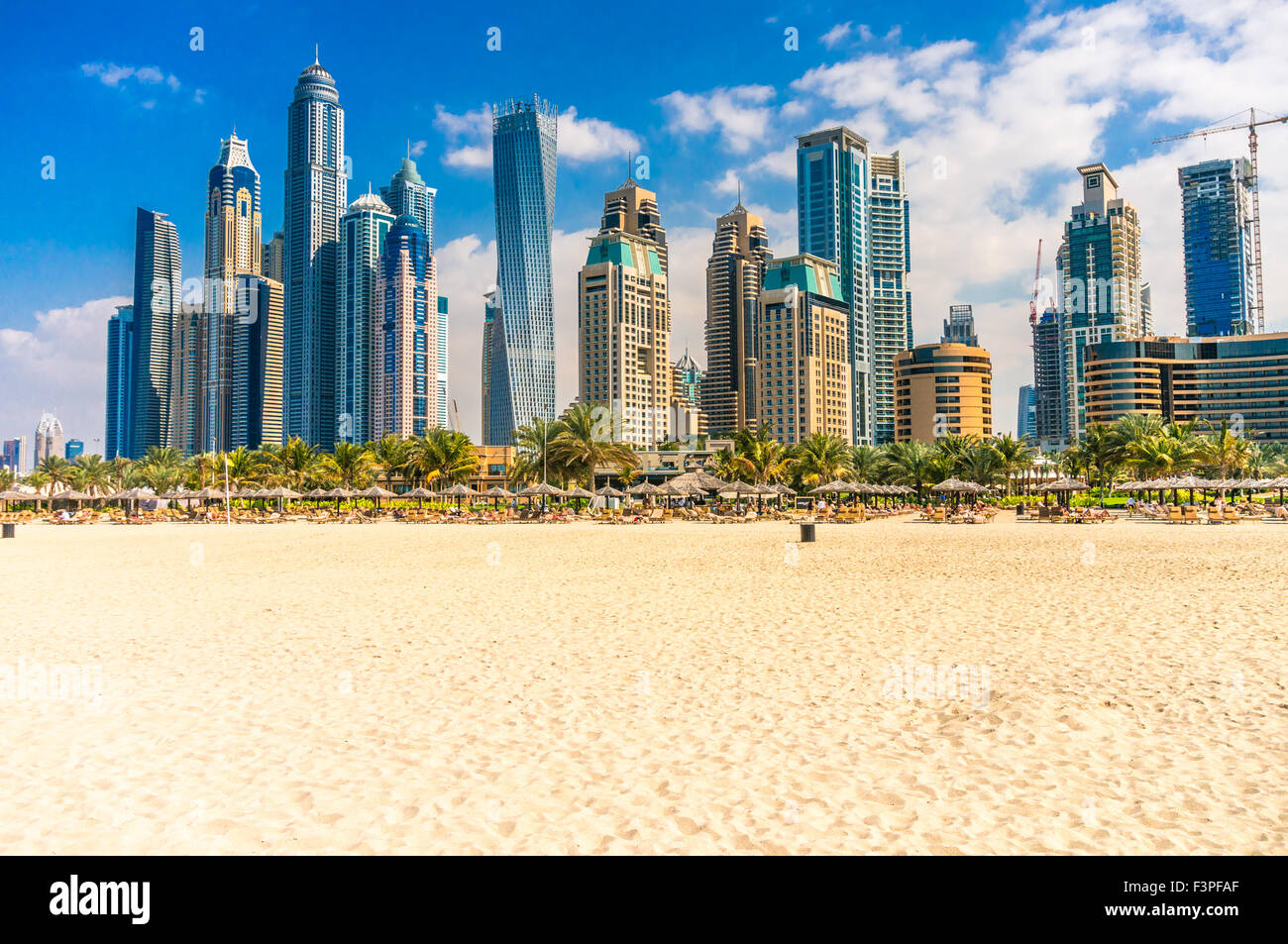 Gratte-ciel de Dubaï Marina. Émirats arabes unis Banque D'Images