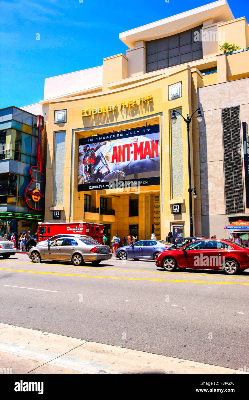 Le Dolby ATMOS Theatre sur Hollywood Boulevard à Hollywood CA Banque D'Images