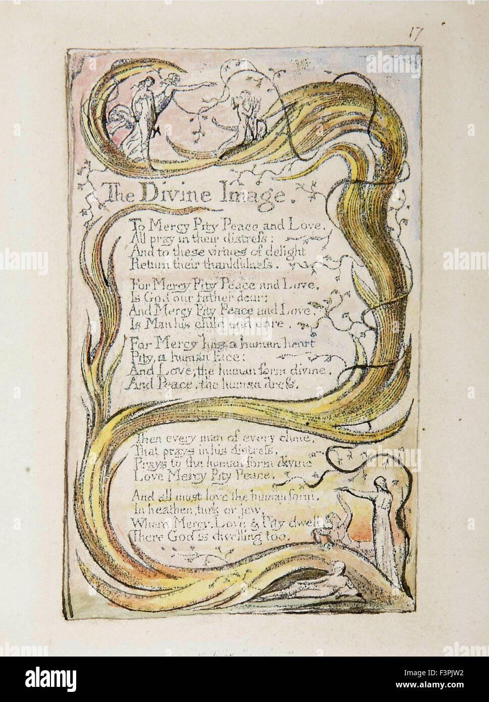 William BLake - l'image divine Banque D'Images