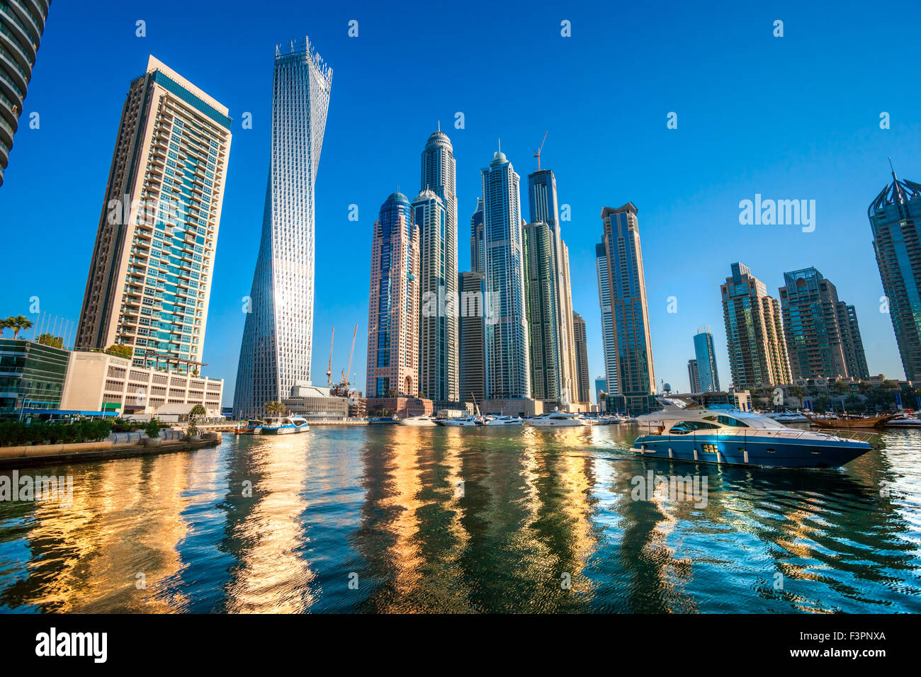 Gratte-ciel de Dubaï Marina. Émirats arabes unis Banque D'Images