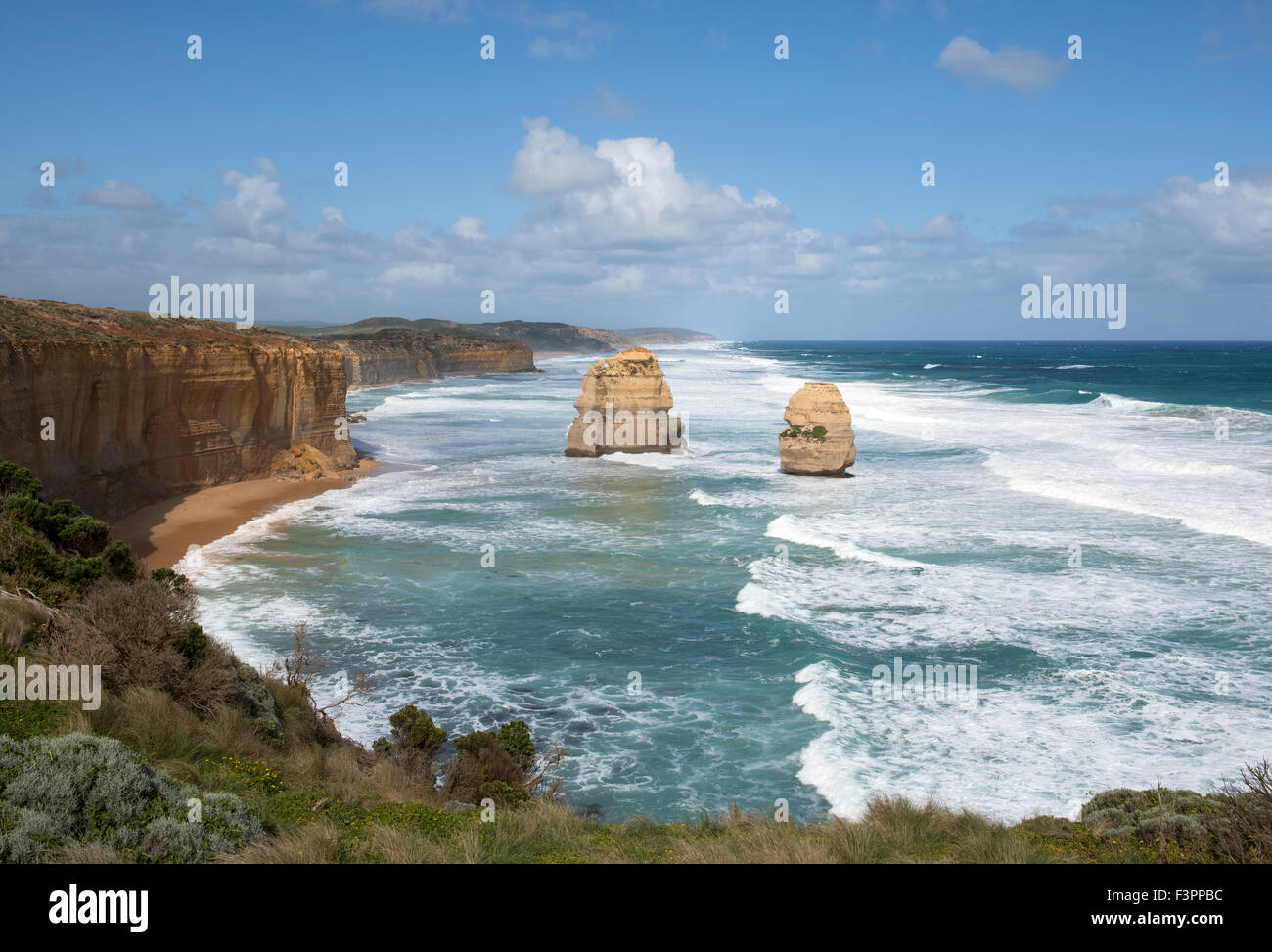 Les douze apôtres, la Great Ocean Road, Port Campbell National Park, Victoria, Australie Banque D'Images