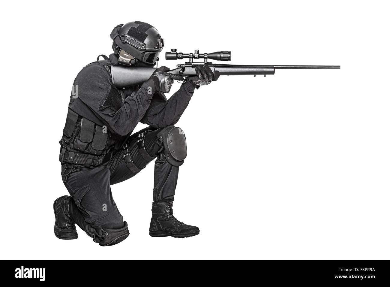 Agent de police SWAT Banque D'Images