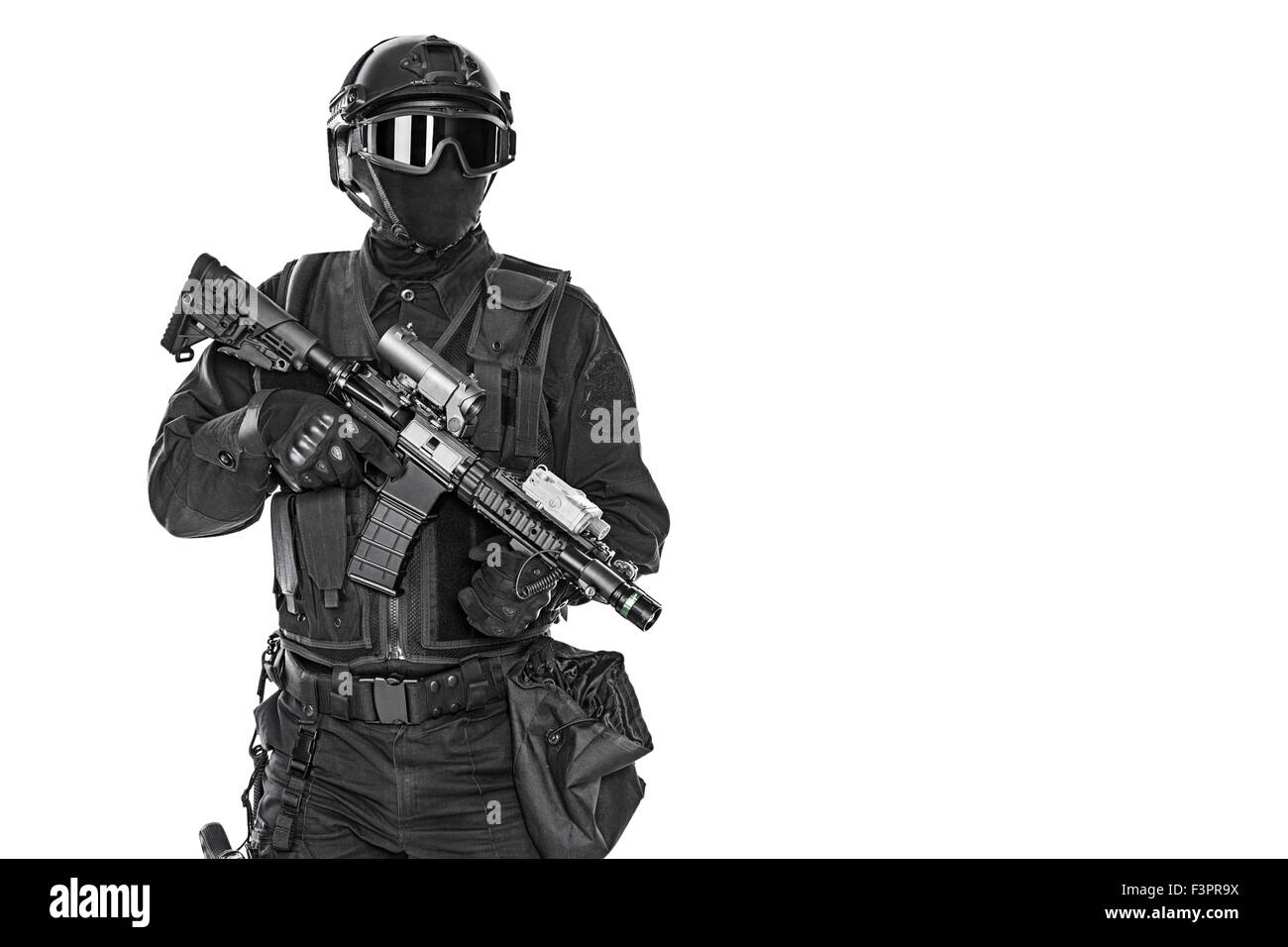 Agent de police SWAT Banque D'Images