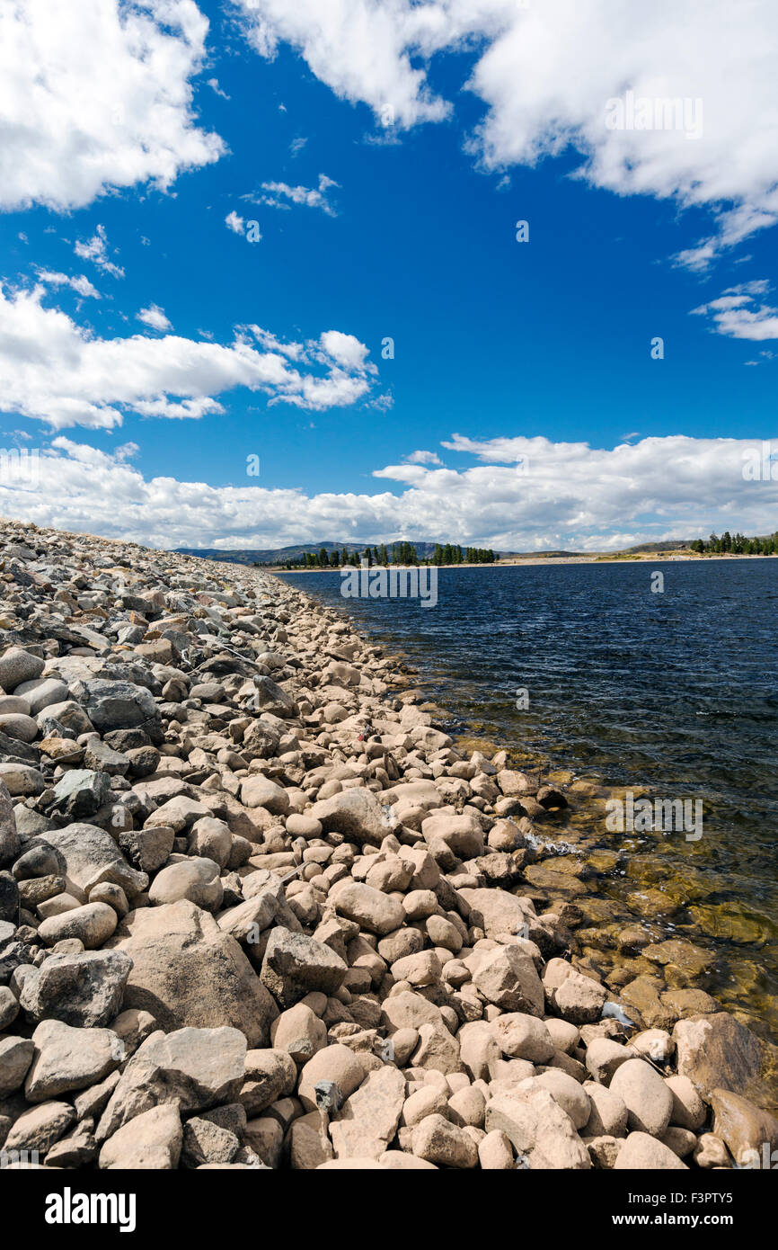 Barrage ; Point ; le lac Granby Quinette, Colorado ; USA Banque D'Images