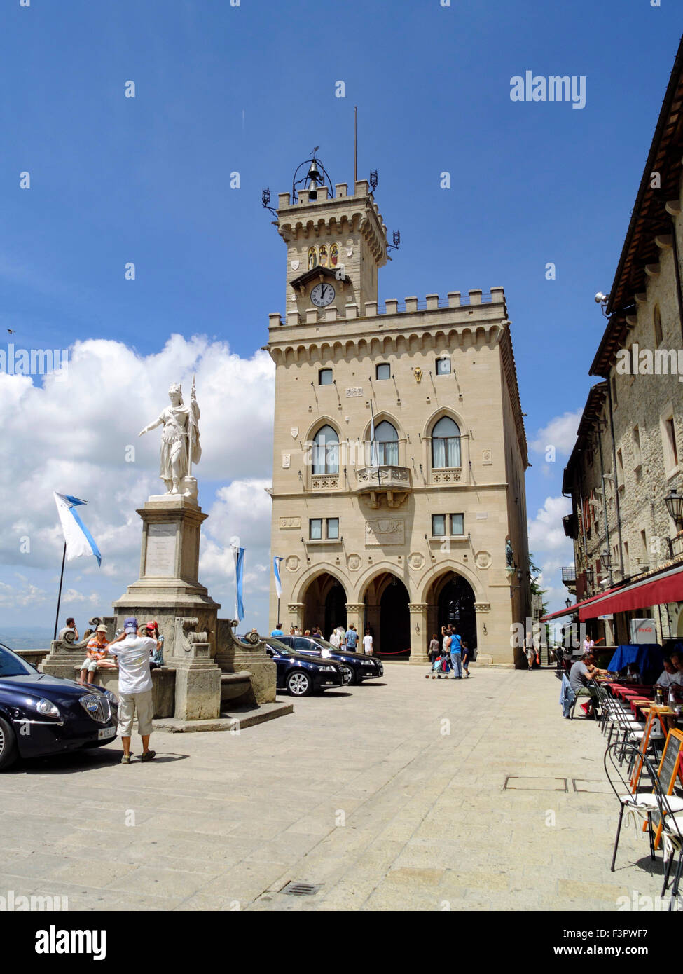 L'Italie, Émilie-Romagne, République de Saint-Marin - Guildhall. Banque D'Images