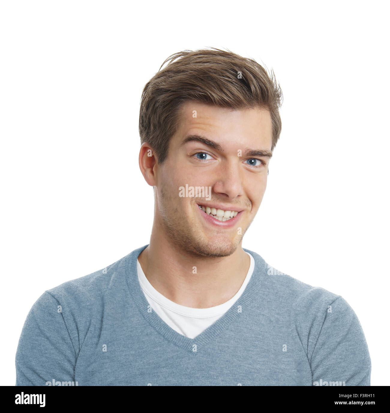 Young man smiling Banque D'Images