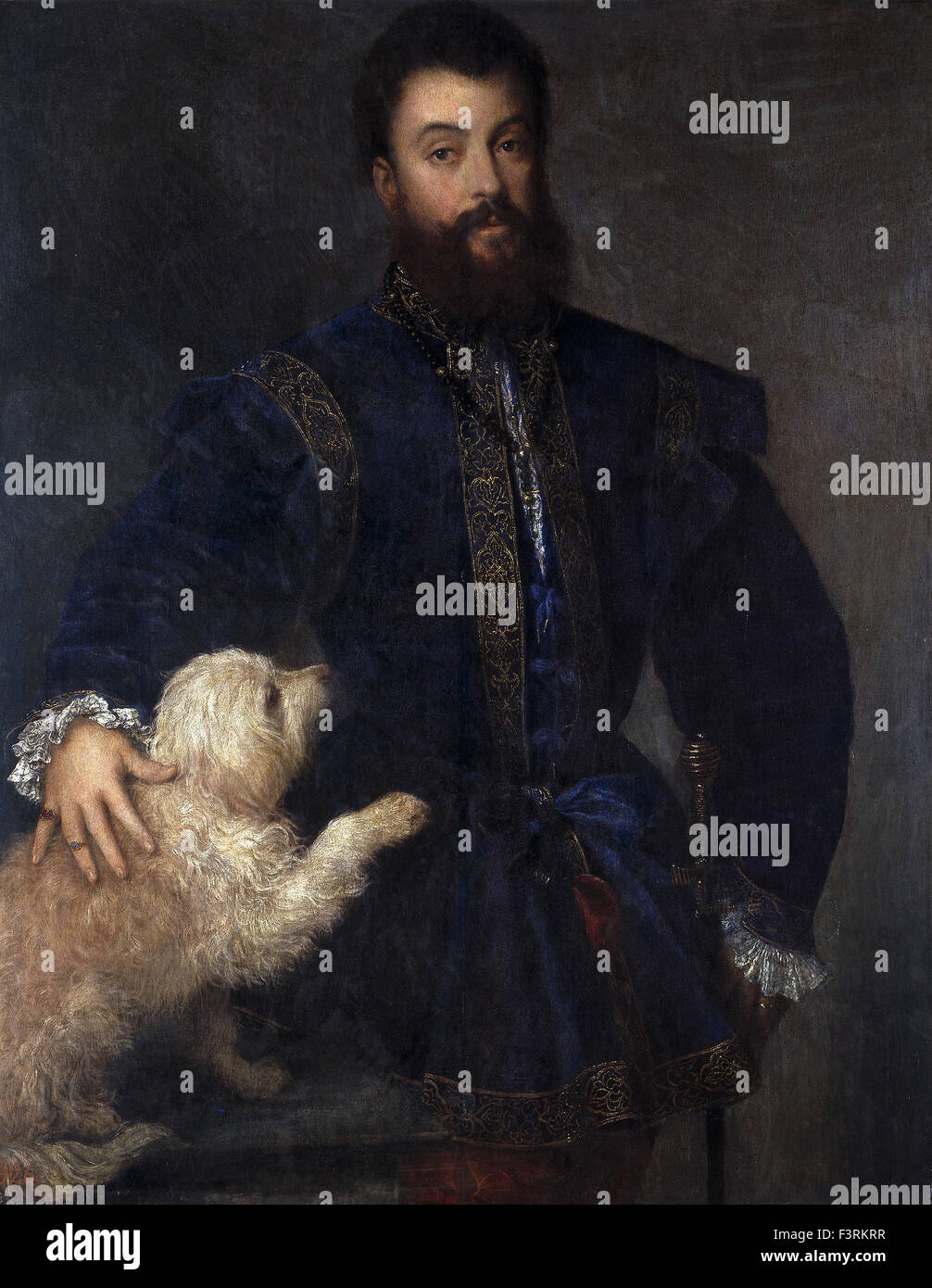 Tiziano Vecellio - Titian - Federico II Gonzaga, duc de Mantoue I Banque D'Images