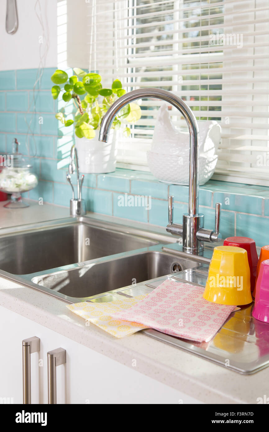 évier de cuisine Banque D'Images