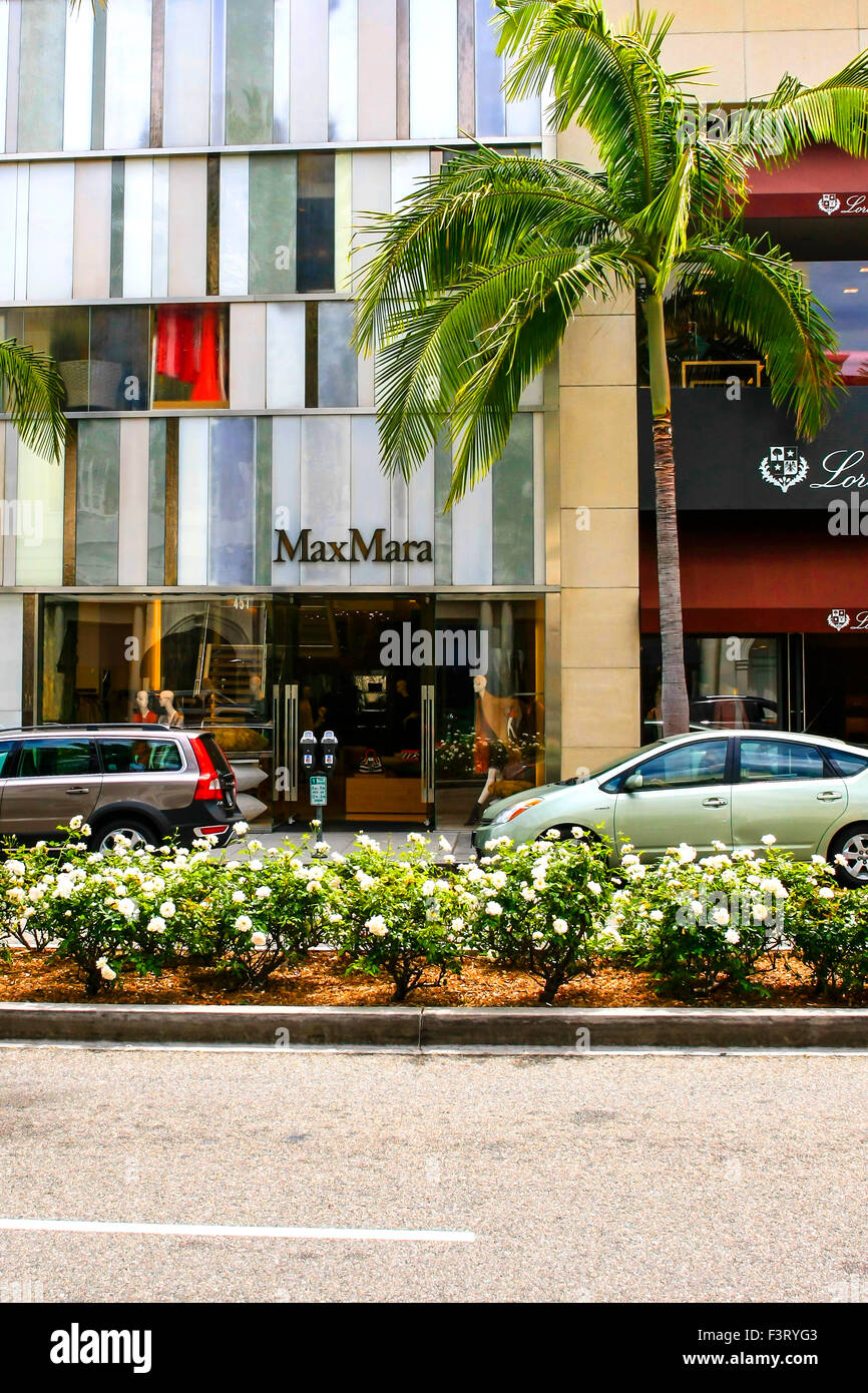 Max Mara boutique sur Rodeo Drive à Beverly Hills, en Californie Banque D'Images