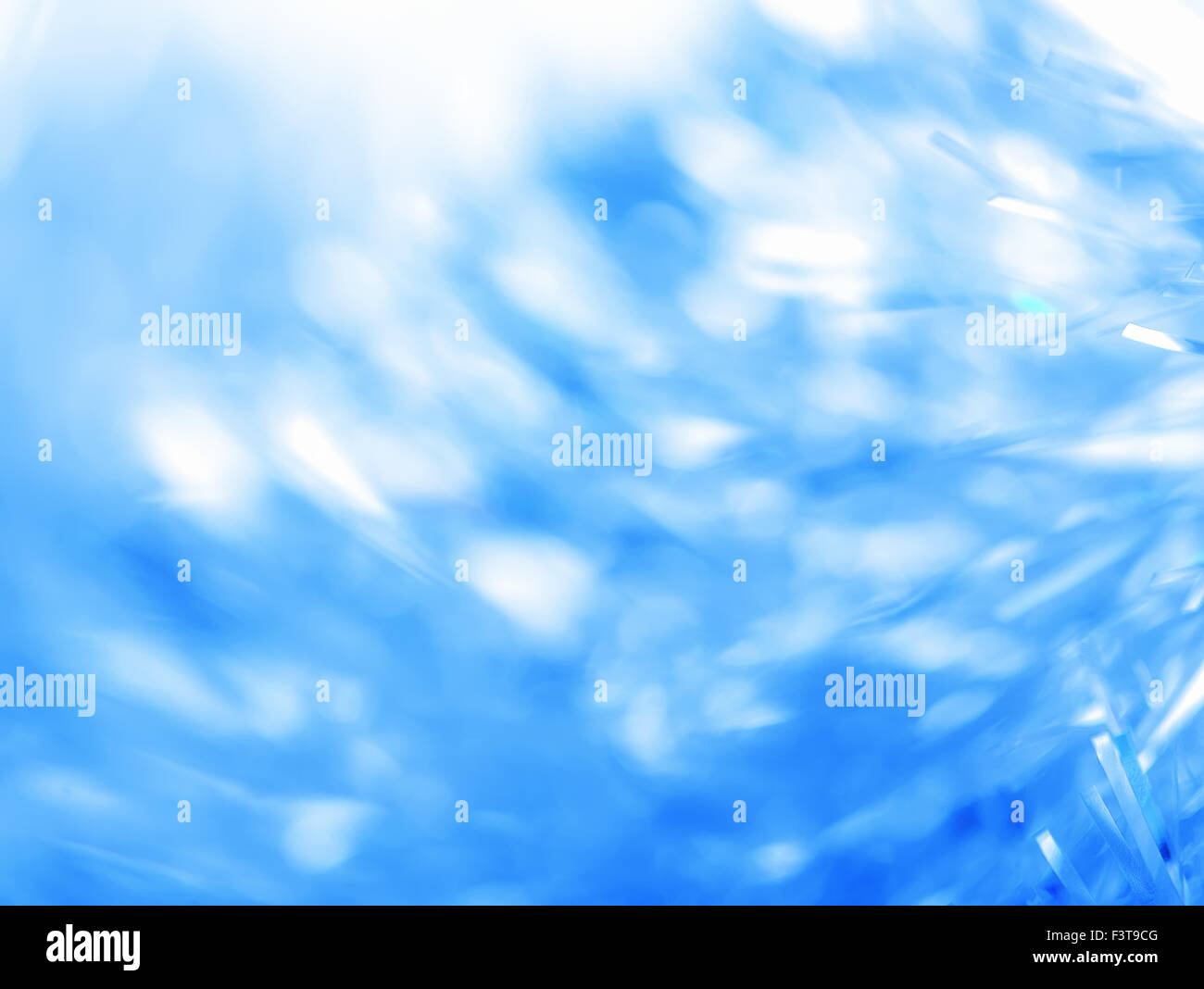 Lumières sur le fond bleu Banque D'Images