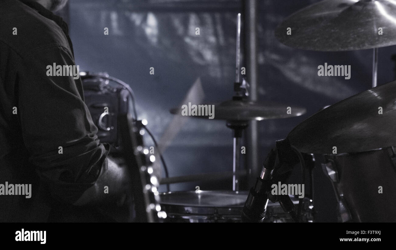 Drum Beat, dans la fraîcheur de la lumière de nuit Banque D'Images