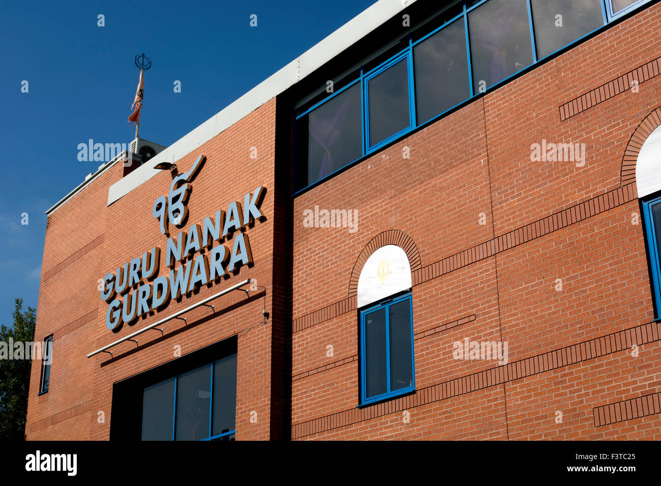 Gurdwara Guru Nanak, Sparkhill, Birmingham, West Midlands, Royaume-Uni Banque D'Images